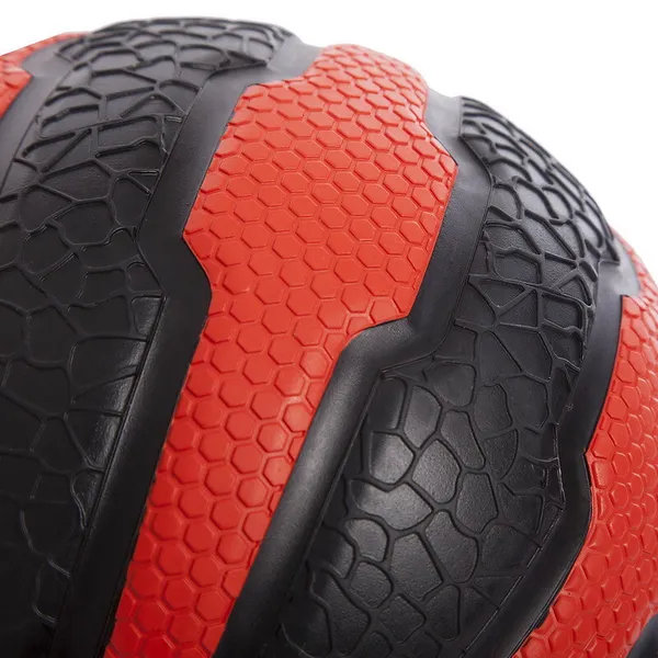 Медбол м'яч медичний Medicine Ball Zelart FI-0898-5 Чорний-червоний — фото 2