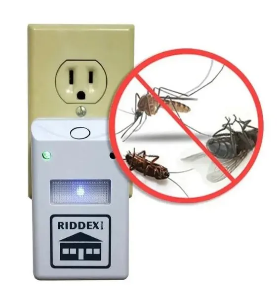 Відлякувач Гризунів і Комах Riddex, Електромагнітний Прилад для Очищення Приміщення від Мишей Щурів Комарів — фото 3