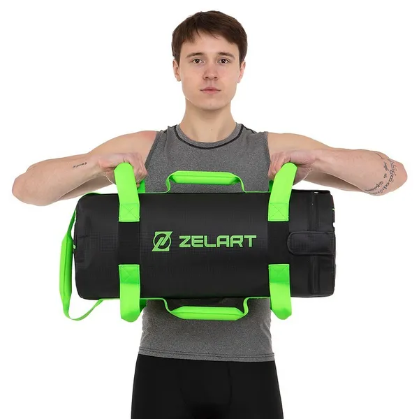 Мішок обтяжувач для функціонального тренінгу Power Bag Zelart TA-7825-10 Зелений — фото 5