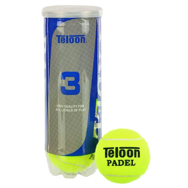 Набір м'ячів для падел-тенісу TELOON PADEL PRO+ 3 шт. Салатовий (WZPA818003-PADEL)