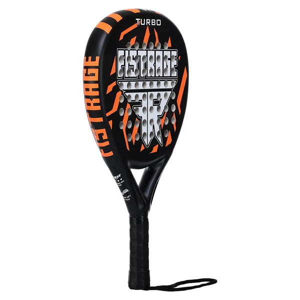 Ракетка для падел-тенісу Padel FISTRAGE TURBO Чорний-помаранчевий VL-4198 — фото 2