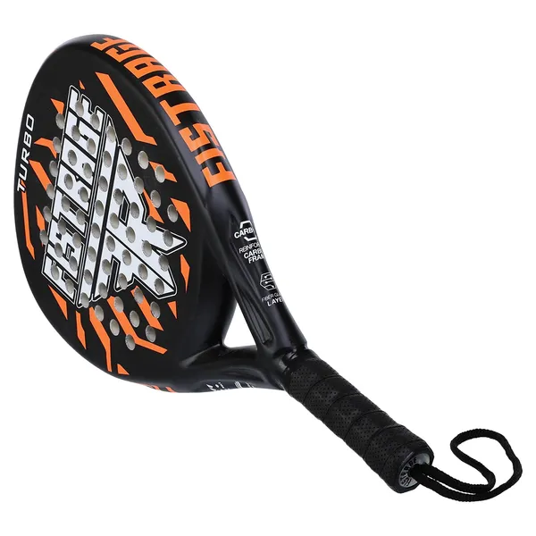 Ракетка для падел-тенісу Padel FISTRAGE TURBO Чорний-помаранчевий VL-4198 — фото 4