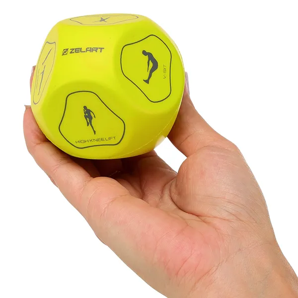 Кубики для тренировок кости для фитнеса Sports Dice MDbuddy Салатовый FI-5343 — фото 3