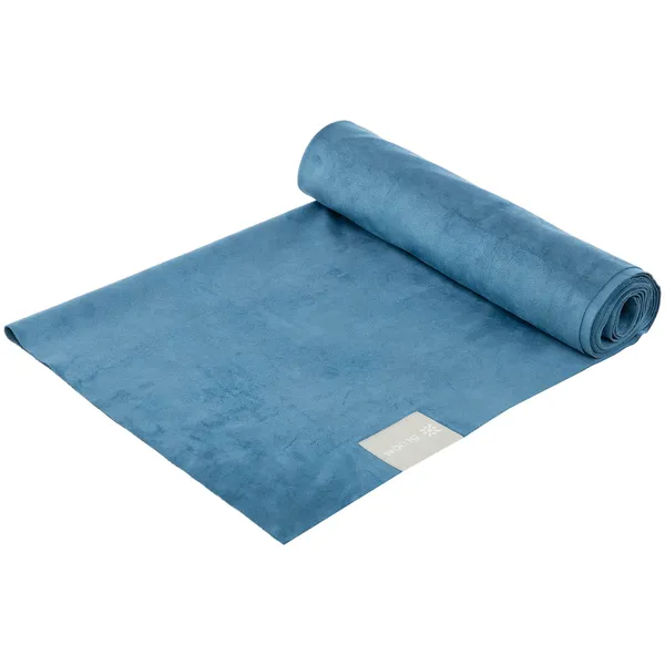 Килимок рушник для йоги нековзний BLOOM SPORTS TOWEL Синій LB7090
