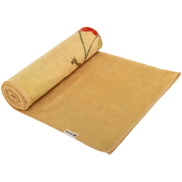 Коврик полотенце для йоги нескользящий BLOOM YOGA TOWEL Коричневый LB7091