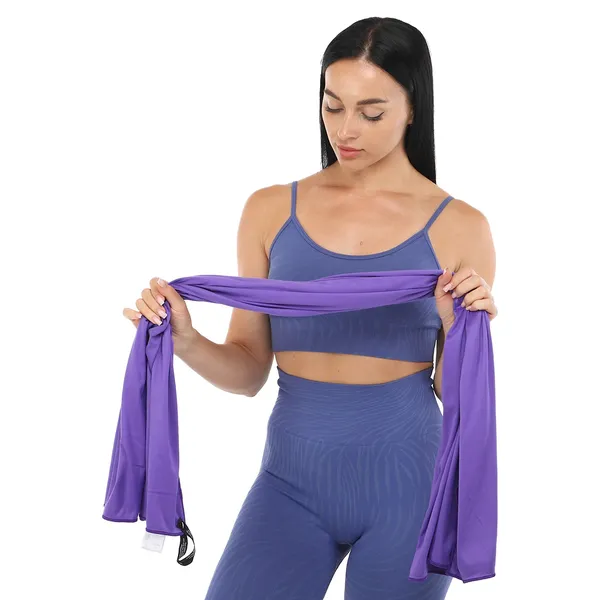 Рушник спортивний EVA CASE SPORTS TOWEL FRYFAST 4Monster Фіолетовий T-EDT-80 — фото 4