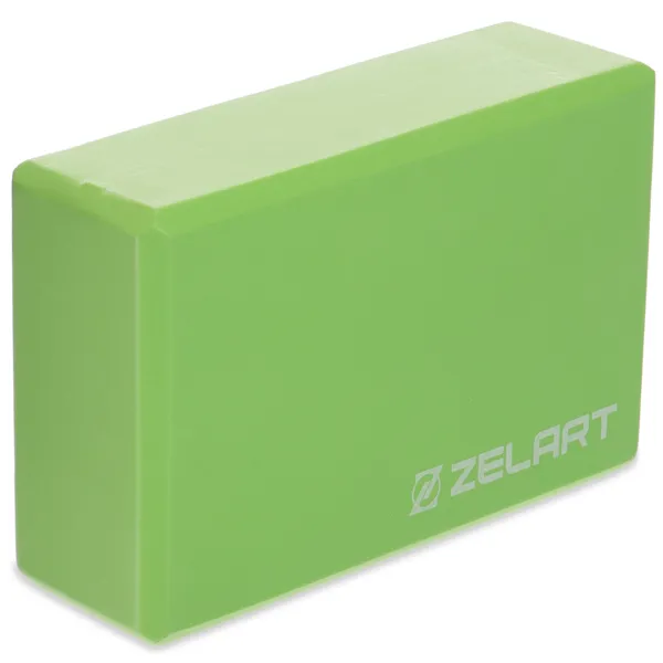 Блок для йоги Zelart Салатовый FI-2572