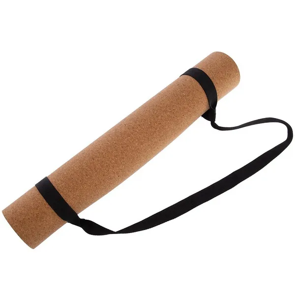 Килимок для йоги корковий каучуковий Yoga mat Record Коричневий FI-7156-8 — фото 5