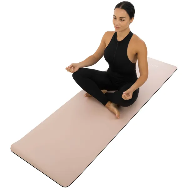 Килимок для фітнесу та йоги BLOOM YOGA MAT Білий LB7030 — фото 3