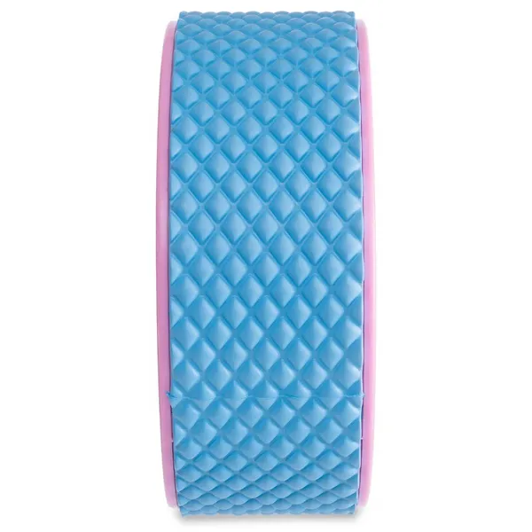Массажное колесо для йоги SP-Sport Fit Wheel Yoga Голубой-розовый FI-2438 — фото 3