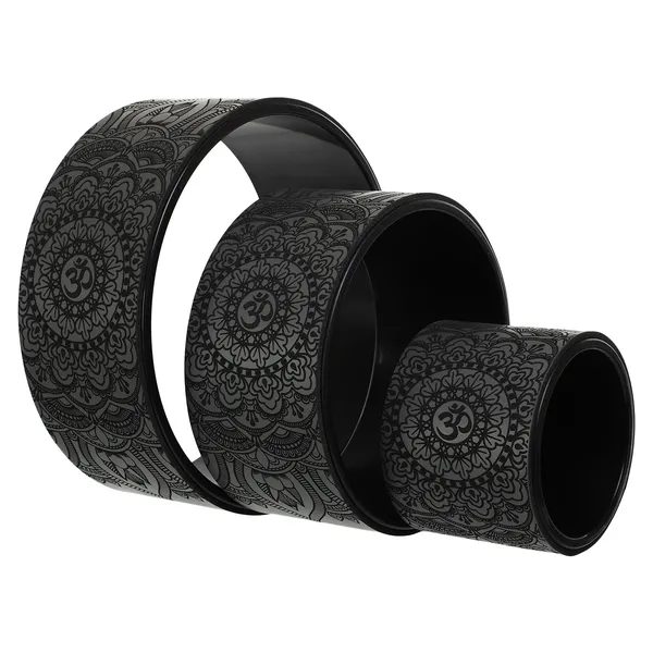 Набор колес для йоги SP-Sport Fit Wheel Yoga 3 шт. Черный FI-0086