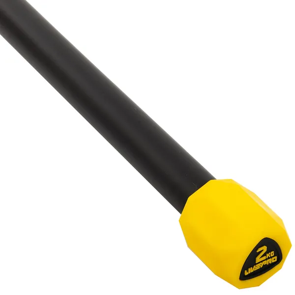 Бодібар Body Bar LiveUp Чорний-жовтий LP8145-2