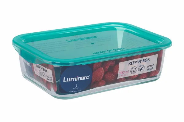 Контейнер універсальний 2 л Luminarc Keep`n Box Lagoon прямокутний ударостійке скло (P5516) — фото 3