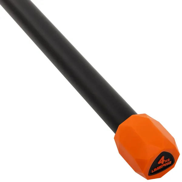 Бодібар Body Bar LiveUp Чорний-червоний LP8145-4