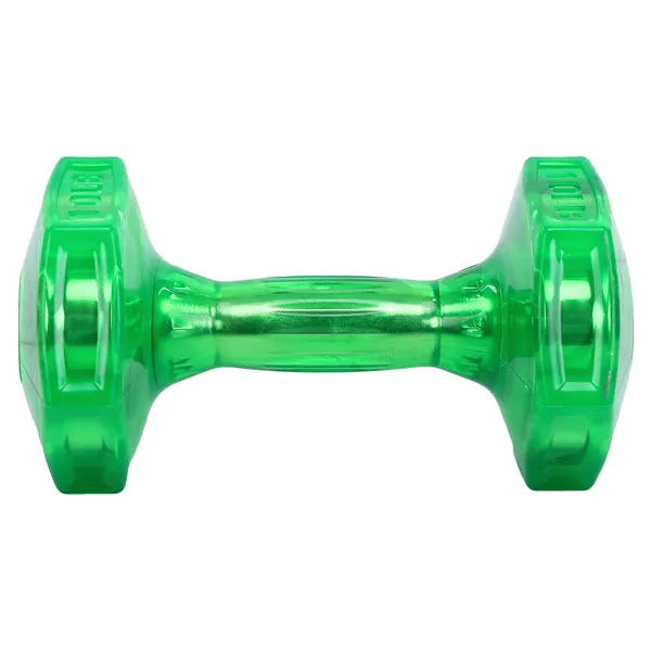 Гантель для фитнеса с TPU покрытием Zelart Jelly Urethane Coated Dumbbells Салатовый TA-2946-10LB — фото 2