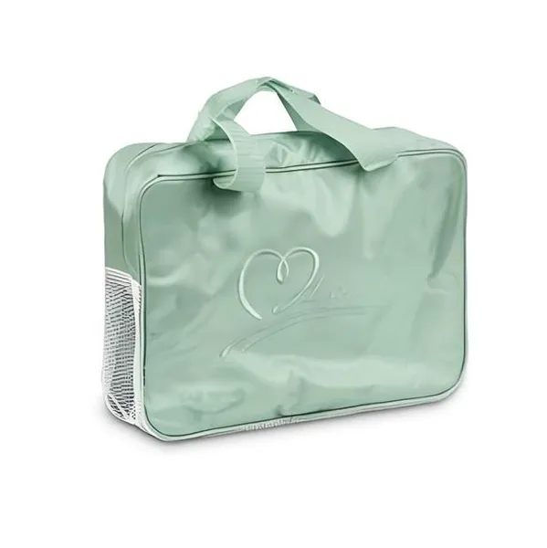 Косметичка дорожня Stenson Beauty 26х18х9.5 см 2 короткі ручки М'ятний