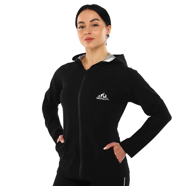 Кофта для схуднення з ефектом сауни HEATOUTFIT ST-2142 розмір 2XL чорн