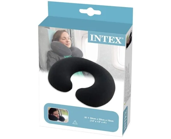 Надувна подушка підголівник 36 x 30 x 10 см Intex 68675 Travel Pillow — фото 5
