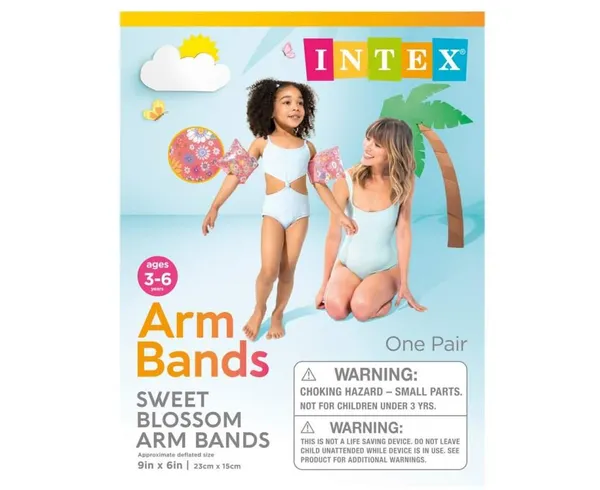 Надувні нарукавники "Солодка квітка" 23x15см, 3-6р Intex 56669 — фото 3