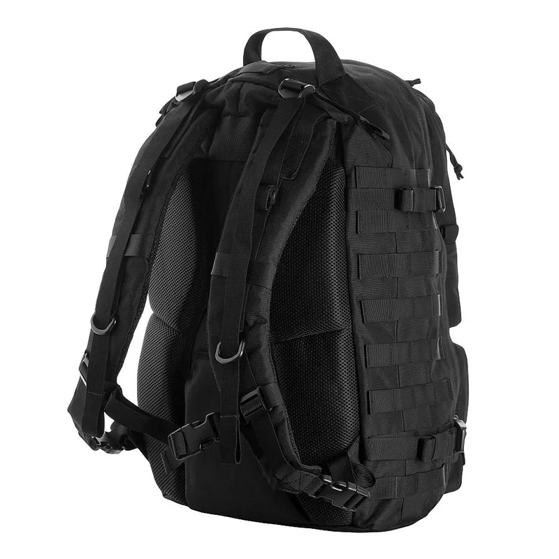 Туристический рюкзак водонепроницаемый M-Tac Trooper Pack Black с множеством отделений и местом для гидратора — фото 2