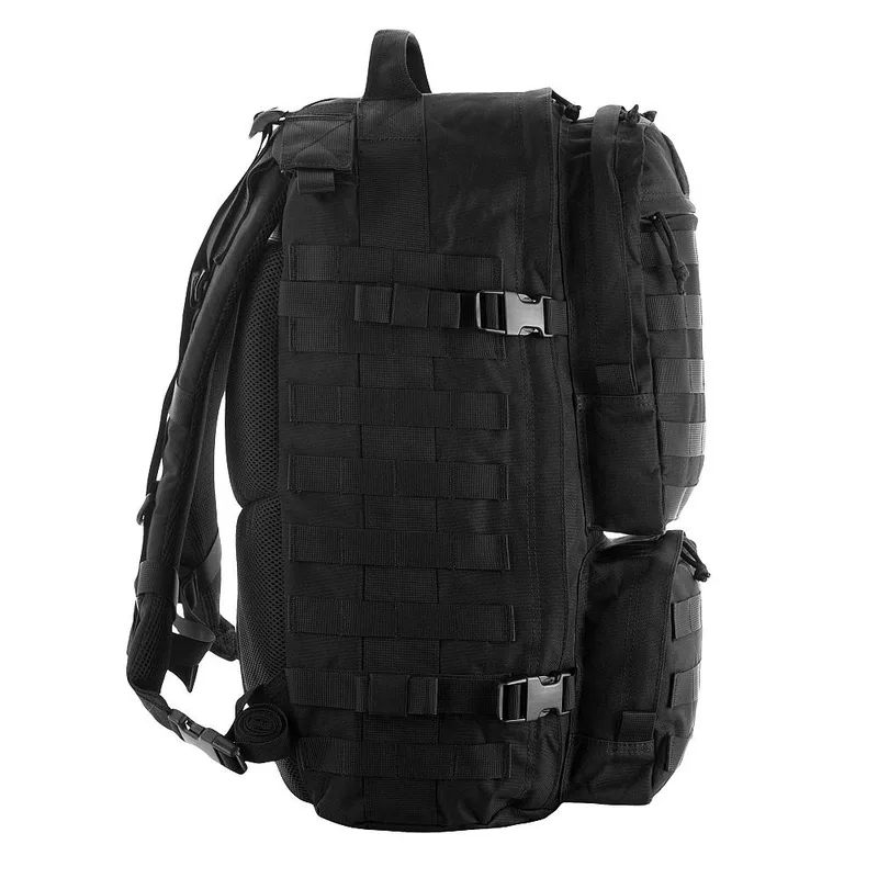 Туристический рюкзак водонепроницаемый M-Tac Trooper Pack Black с множеством отделений и местом для гидратора — фото 3