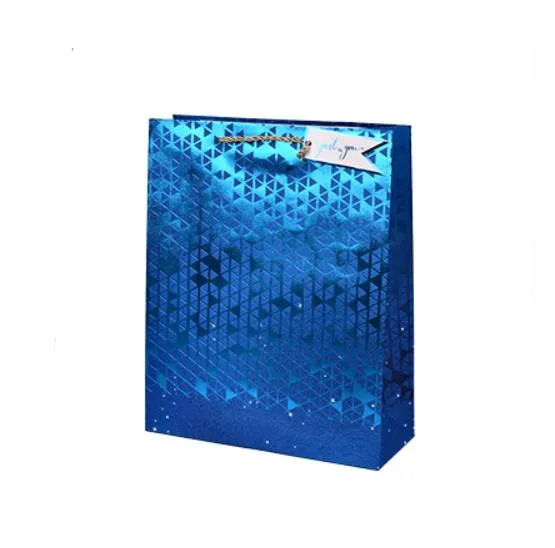 Пакет подарунковий паперовий 3 шт S "Shine" 18*23*10см R98394-S Синій