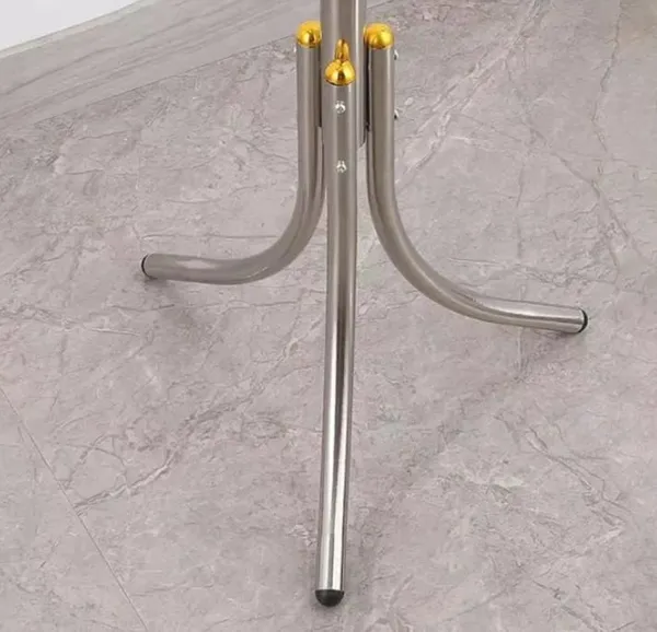 Підлогова вішалка для одягу Coat Rack (тринога), 16 гачків, металева Зелена — фото 4