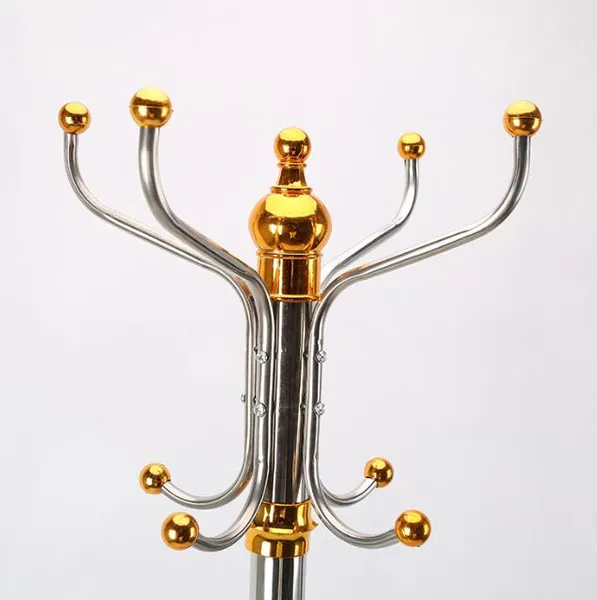 Підлогова вішалка для одягу Coat Rack (тринога), 16 гачків, металева Зелена — фото 5