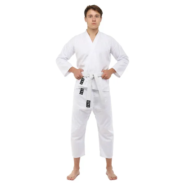 Кімоно для карате куртка штани та пояс HARD TOUCH CO-8918 зріст 120 білий