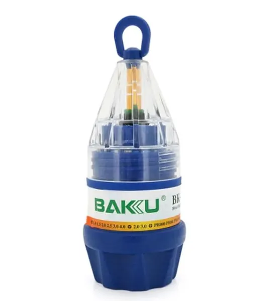 Набір викруток BAKKU BK-633-31B 30 в 1 з рукояткою та насадками зі сталі — фото 2