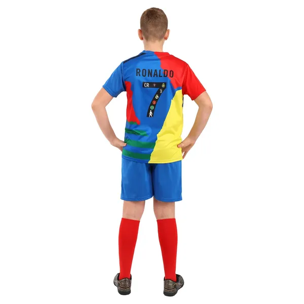 Форма футбольная детская RONALDO 7 SP-Sport CO-7365 размер 20 синий — фото 2