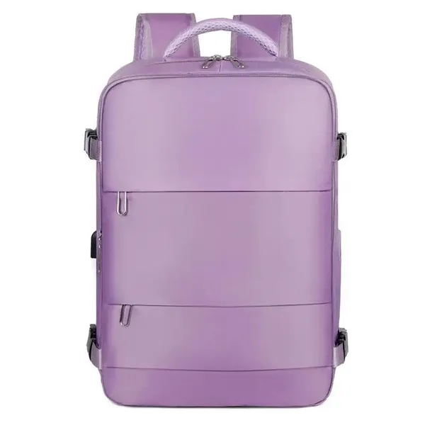 Рюкзак дорожній багатофункціональний з кількома відділеннями для взуття та відділенням для ноутбука бузковий (W24-4)