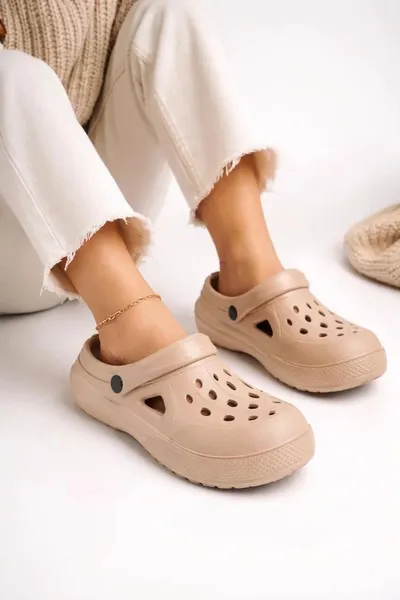 Крокси жіночі, розмір 41 бежевий (Famili look беж)