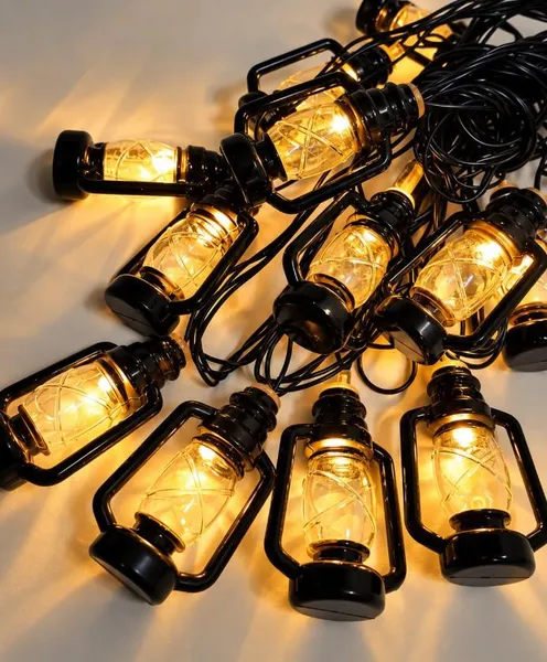 Гірлянда Ліхтарик-2 10 LED, 4 м, теплий білий, на батарейках AA + USB, 1698-158