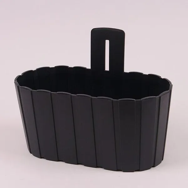 Горщик настінний Flora Boardee Wall пластмасовий 28 см Антрацитовий (9