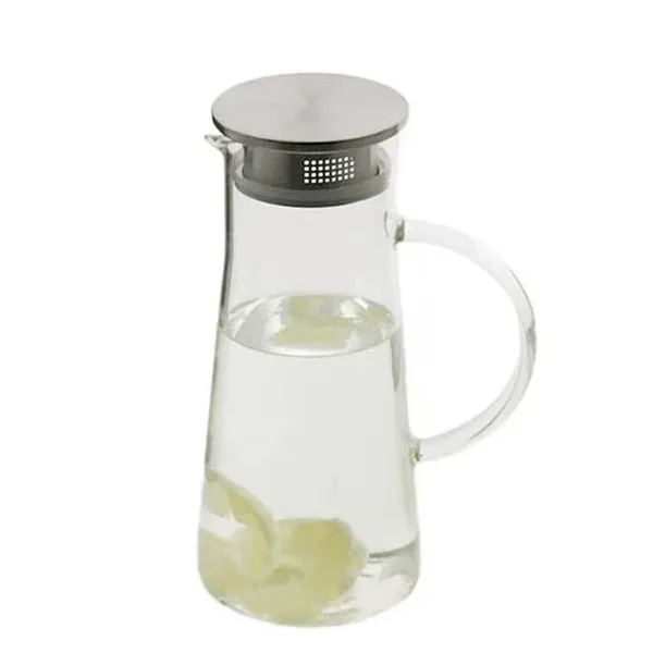 Глечик скляний Flora з металевою кришкою 1,5 л 45143