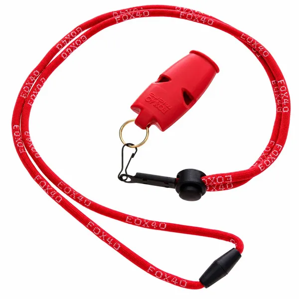 Свисток суддівський пластиковий WHISTLE MICRO SAFETY FOX40-9513 Червоний