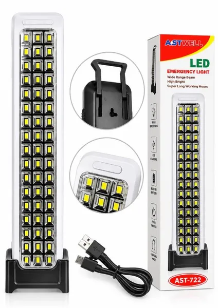 Ліхтарик TORCH AST-722, акумуляторний, USB