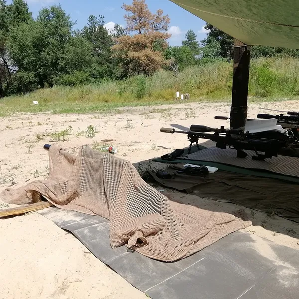 Маскувальний шарф-сітка Coyote (коричневий) - снайперський (тактичний)