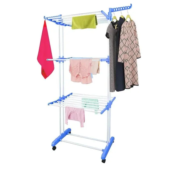 Багатоярусна сушарка для білизни до 50 кг Garment Rack With Wheels (172х73х64 см) — фото 5