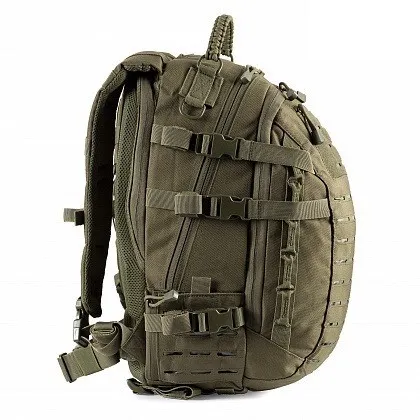рюкзак 25 л M-Tac Mission Pack Laser Cut Olive з місцем для гідратора та D-кільцях на плечах — фото 3
