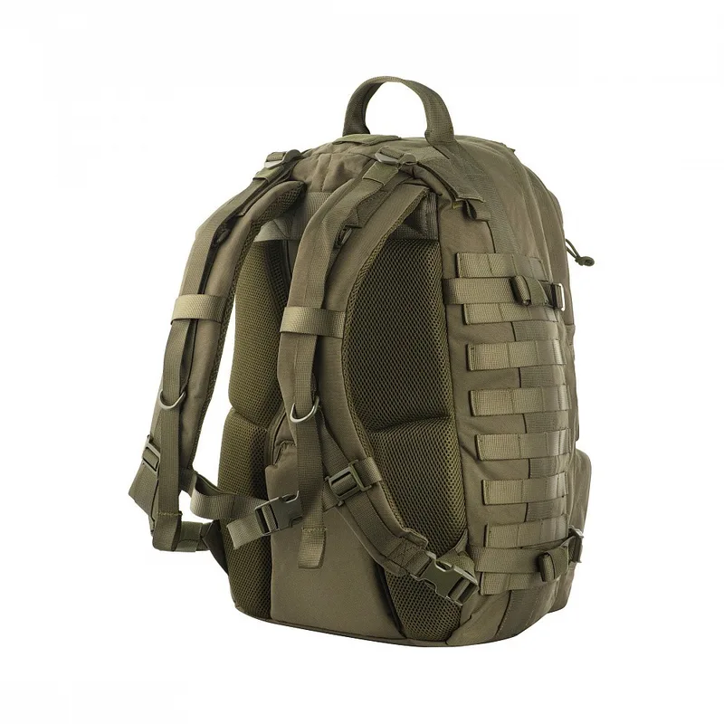 Туристичний рюкзак водонепроникний M-Tac Trooper Pack Dark Olive з безліччю відділень та місцем для гідратора — фото 2