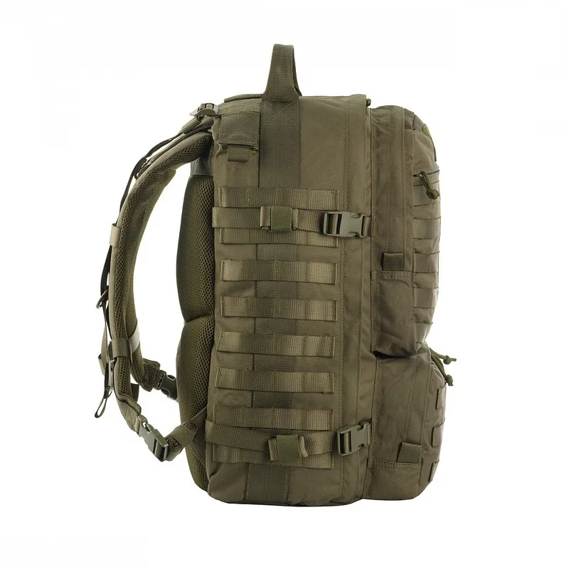 Туристичний рюкзак водонепроникний M-Tac Trooper Pack Dark Olive з безліччю відділень та місцем для гідратора — фото 3