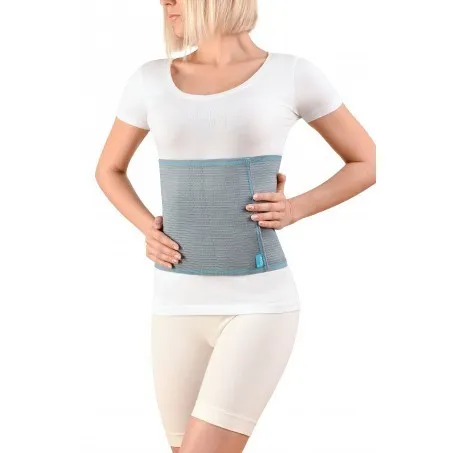 Бандаж післяопераційний та післяпологовий еластичний Алком 2020р. 9 (130-140) Сірий 1 шт