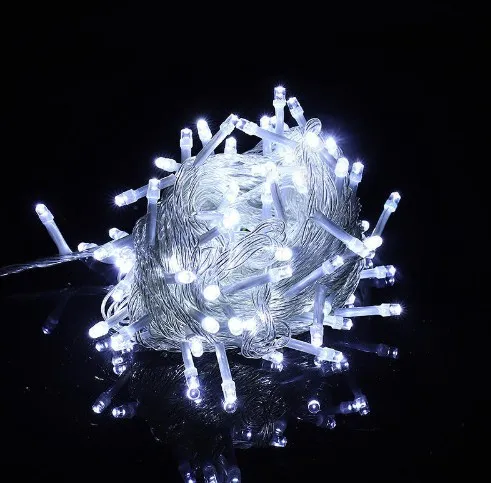 Гірлянда світлодіодна 88 LED лампочок, довжина 6 м, колір білий холодний, прозорий провід (1110-03) від 220В — фото 5