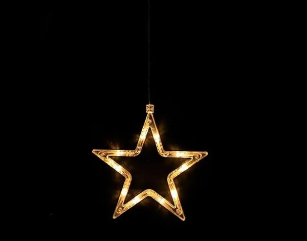 Гірлянда-завіса 450х80 см, 240 LED діодів (зірки), дріт гнучкий сріблястий, свічення теплий від 220В (на ялинку, штору, вікно, стіну) — фото 3