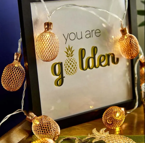 Гірлянда світлодіодна на 2 м., 20 LED діодів (Овал сітка), дріт гнучкий прозорий, свічення Жовте від 220В (на ялинку, штору, вікно, стіну)