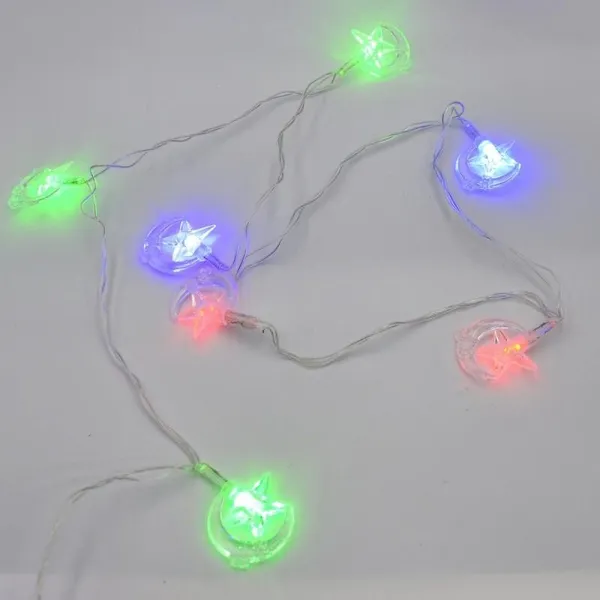 Гірлянда-нитка 3 м разноцветная (30 LED) — світлодіодна на батарейках 