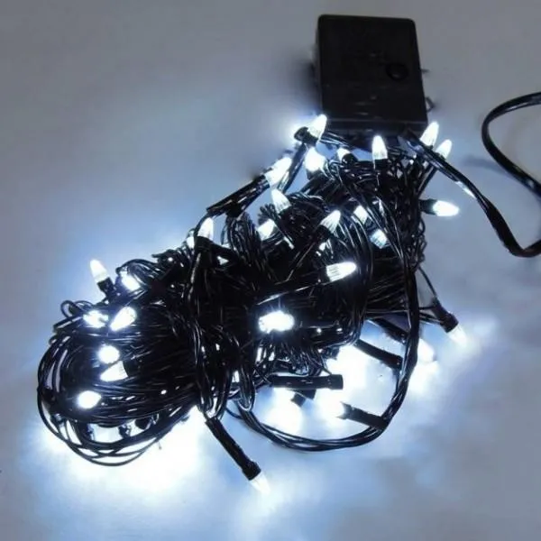 Гірлянда на 10 м., 168 LED діодів, дріт гнучкий чорний, однотонне свічення холодний від 220В (на ялинку, штору, вікно, стіну) — фото 3