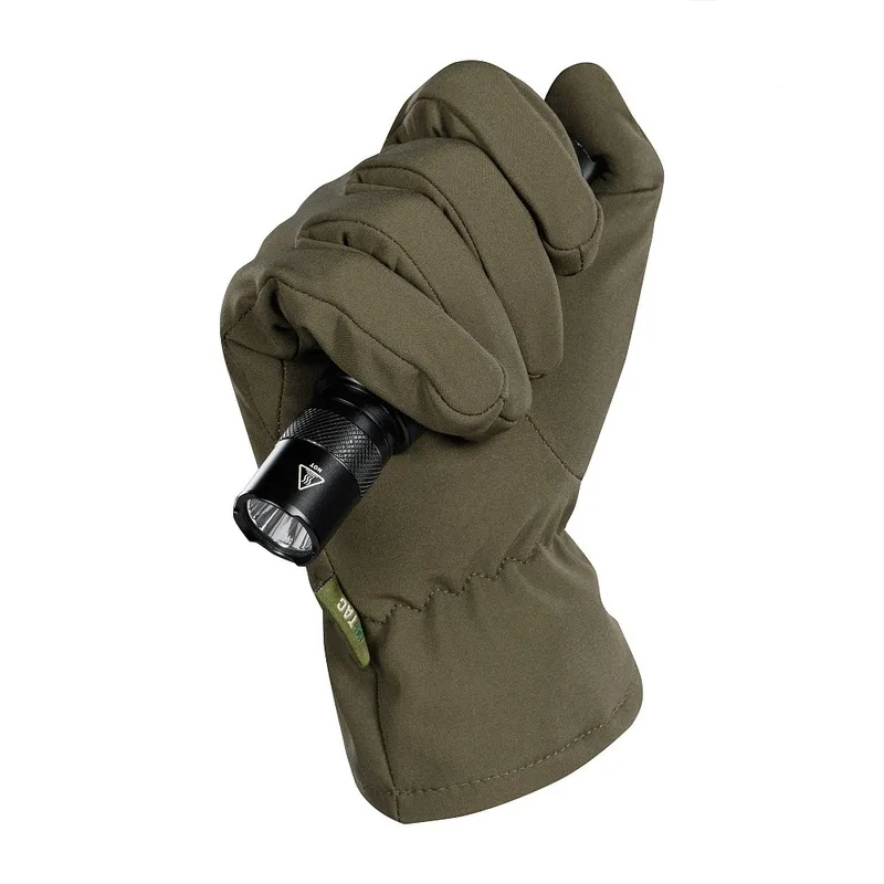 Зимові сенсорні рукавички M-Tac Soft Shell Olive Розмір L (90010001) — фото 5